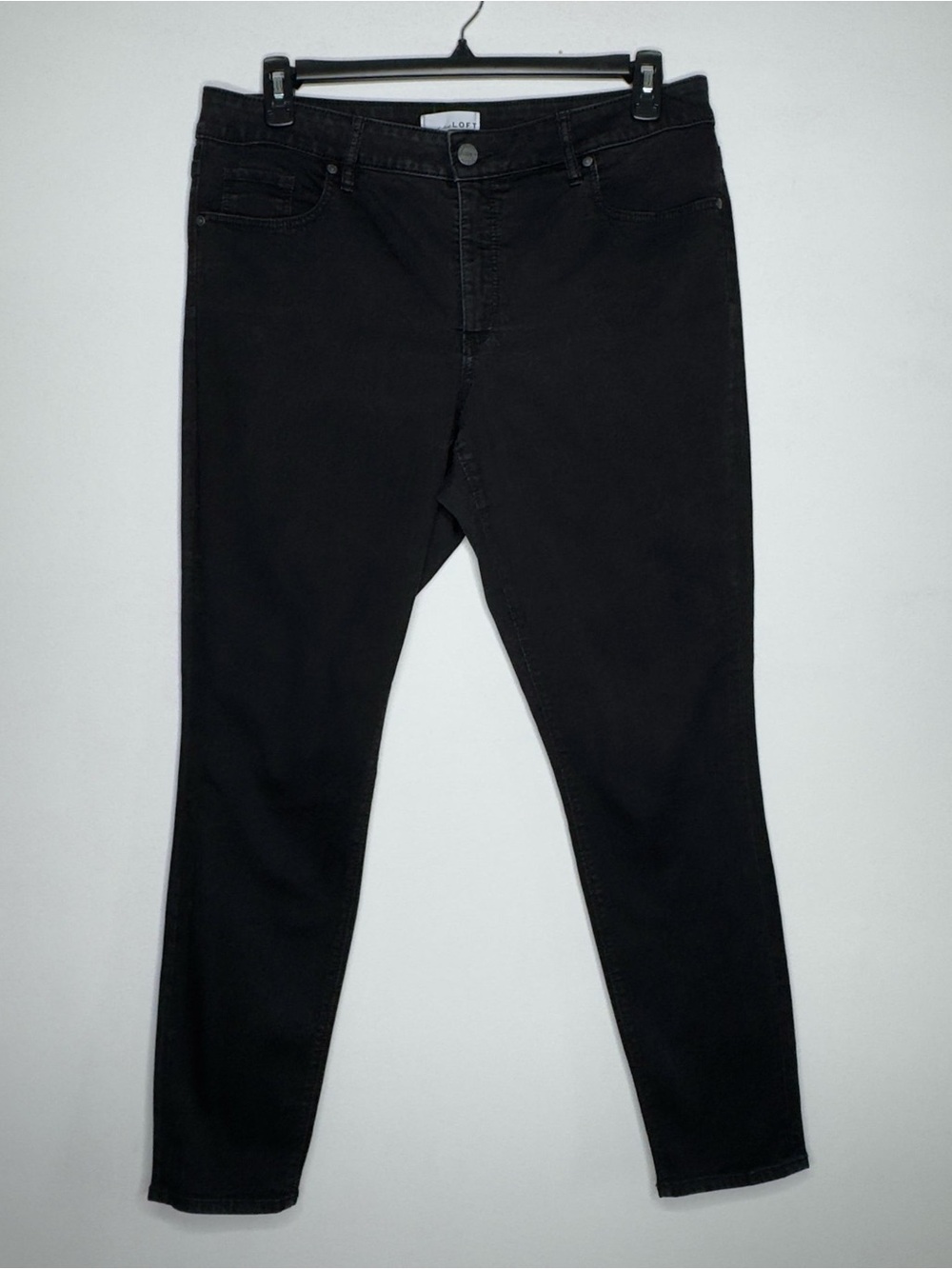Loft Black Curvy Skinny Stretch Jeans Size 32 / 14 Tall